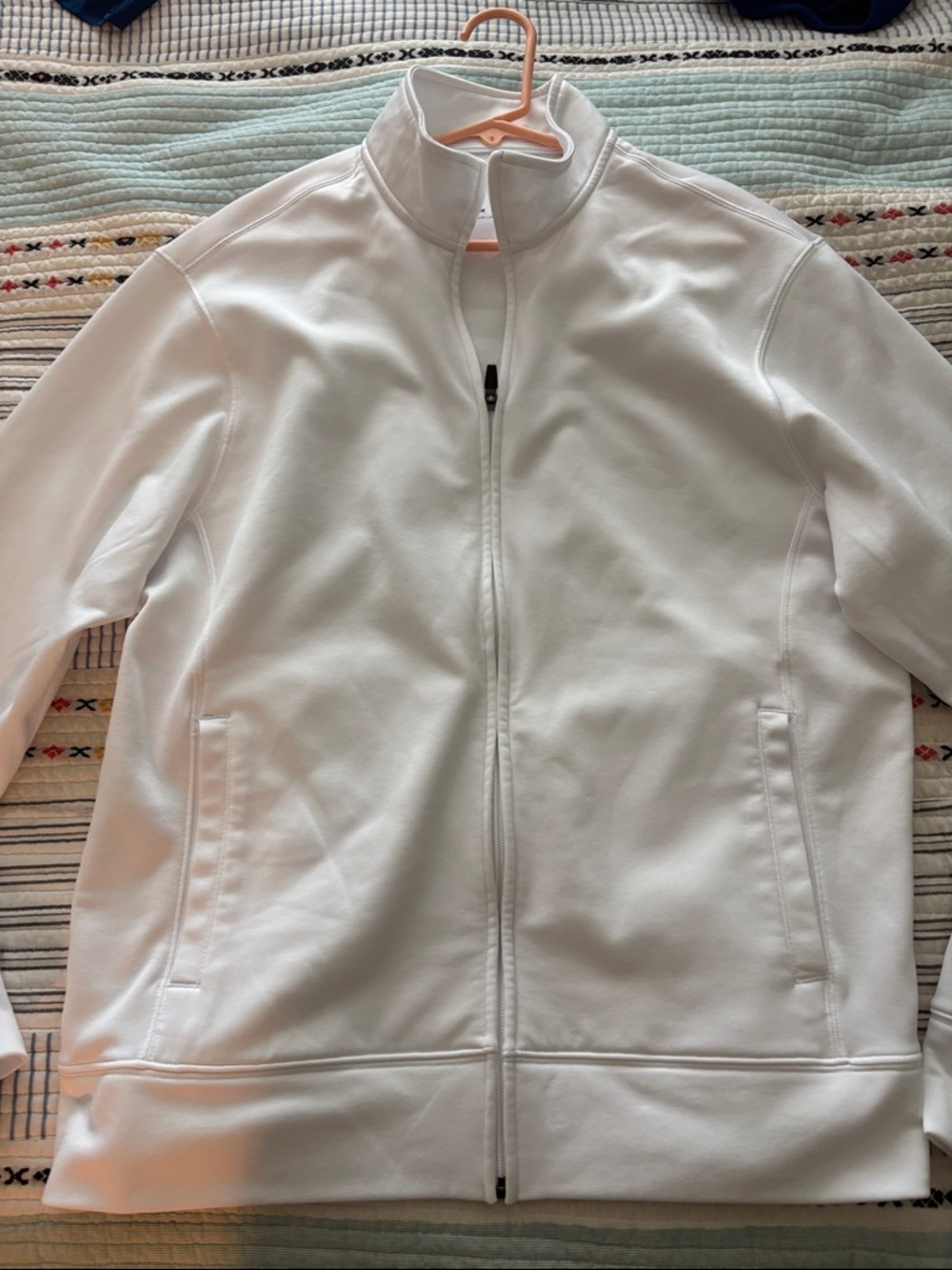 Women's Sport-Tek White Full-Zip Sports Jacket